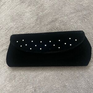 1950’s Marilyn of Dallas Black Velvet with Rhinestone Clutch